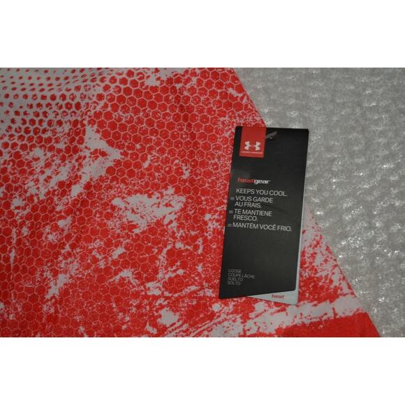 46388-a Under Armour Tanktop Performance Loose Pink White Size XS Womens NEW - Picture 8 of 11